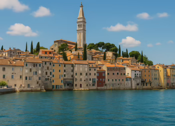 Scenic view of Rovinj, a rising swinger destination on the Croatian coast