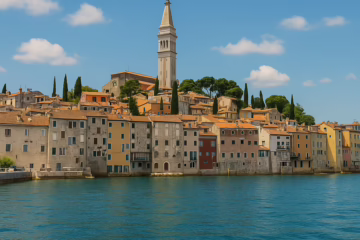 Scenic view of Rovinj, a rising swinger destination on the Croatian coast