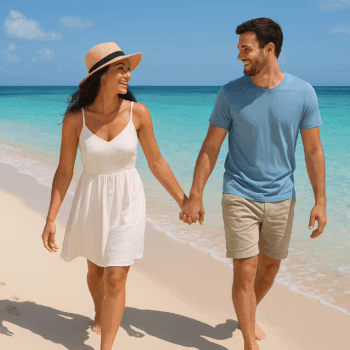 Couple reinforcing their bond after exploring the lifestyle together