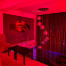 Interior lounge at Bad Romance Bucharest swinger club