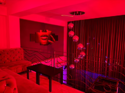 Interior lounge at Bad Romance Bucharest swinger club