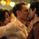 Minimalist illustration representing the best MMF positions with two men and one woman in a balanced, consensual dynamic