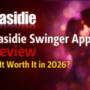 Kasidie swinger app review banner with logo and text asking if it is worth it in 2026