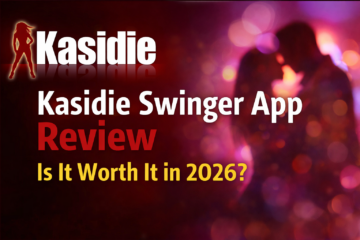 Kasidie swinger app review banner with logo and text asking if it is worth it in 2026