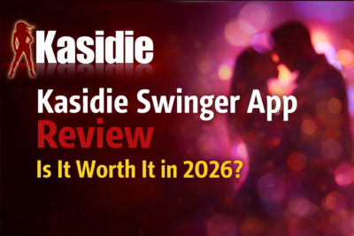 Kasidie swinger app review banner with logo and text asking if it is worth it in 2026