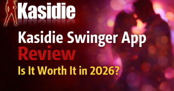 Kasidie swinger app review banner with logo and text asking if it is worth it in 2026