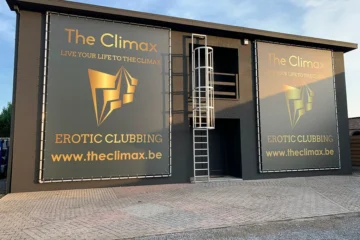 The Climax Balen exterior building with signage in Belgium