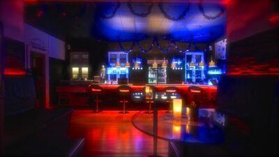 Main bar and social area at Tucan Club Denmark with soft lighting, seating, and relaxed lounge atmosphere