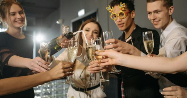 Couples enjoying the excitement and social atmosphere during early lifestyle experiences